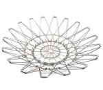 3040 Multipurpose Fruit Basket Stainless Steel Wire Bowl Foldable Basket for Vegetable / Fruits / Dining