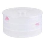 093 Plastic 3 Compartment Sprout Maker, White Your Brand