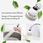 1589 Rotatable Splash Proof 3 Modes Water Saving Nozzle Filter Faucet Sprayer