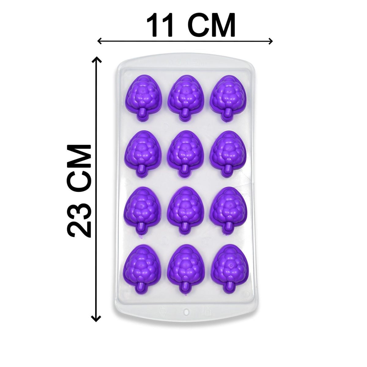 4869 12Cavity Mix design Ice Trays with Lid for Freezer with Easy to Release Flexible Silicone shape ice cavity.