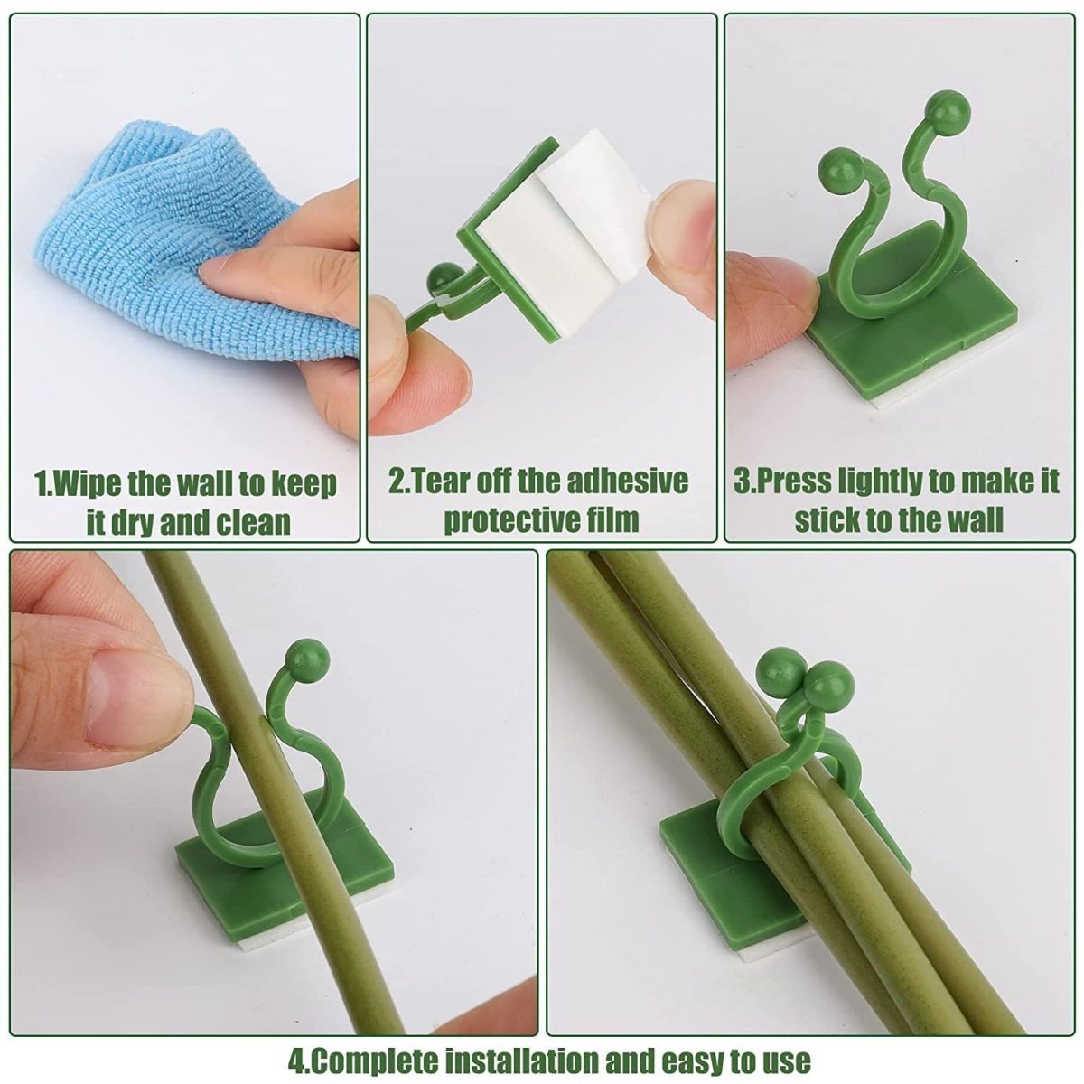 6156A 30pcs wall Plant Climbing Clip widely used for holding plants and poultry purposes and all.