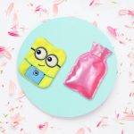 6507 2Eye Minions small Hot Water Bag with Cover for Pain Relief, Neck, Shoulder Pain and Hand, Feet Warmer, Menstrual Cramps.