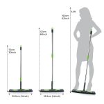 8710 Multipurpose Wet and Dry Cleaning Microfiber Flat MOP Floor Cleaning Mop with , 360 Degree Rotating Head and Telescopic Handle Steel Rod Long Handle Dry Mops, Standard (1 Piece, Multi-Colour)