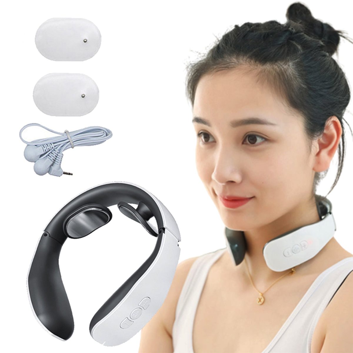 6199 Electric Neck Massager for Deep Tissue Pain Relief Cervical Vertebra Massager