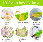 7161 Flexible Silicone Honeycomb Design 37 cavity Ice Cube Moulds Trays Small Cubes For Whiskey Tray For Fridge (Multicolor)