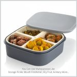 2031H Plastic 4 Sections Multipurpose Dry Fruit/ Chocolates/Mouth Freshener/Sweet Box Set | Serving Tray.