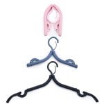 1432 Portable & Foldable Multicolor Plastic Hangers (1pc)