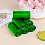 1585 Bio-degradable Eco Friendly Garbage/Trash Bags Rolls (19" x 21") (Green)