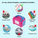 1599 Portable Dual Nozzle Electric Balloon Blower Pump Inflator
