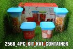 2568 Plastic Storage container Set with Opening Mouth