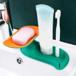 4860C Plastic Double Layer Soap Dish Holder| Decorative Storage Holder Box for Bathroom, Kitchen, Easy Cleaning ,Soap Saver.