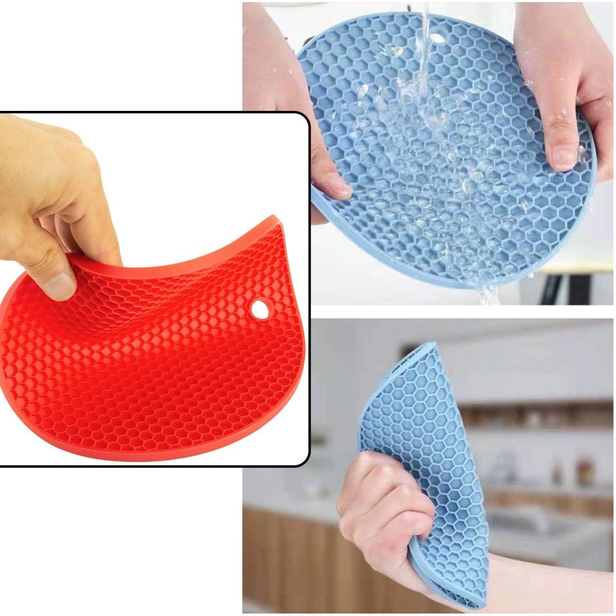 4778 1Pc Silicone Hot Mat used for breakfast, lunch and dinner purposes in different-different places.