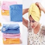 1408 Quick Turban Hair-Drying Absorbent Microfiber Towel/Dry Shower Caps