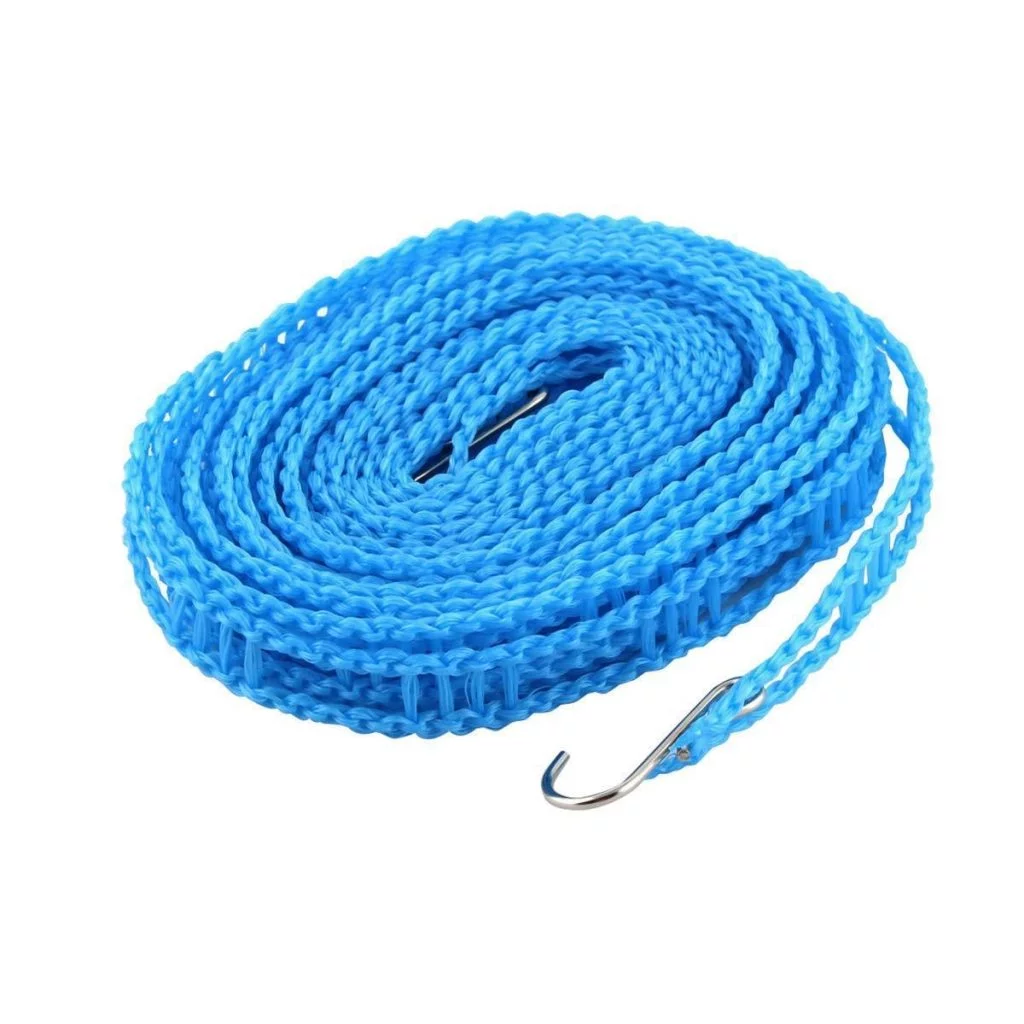 190 Clothesline Drying Nylon Rope with Hooks