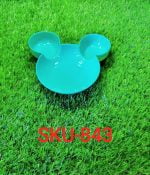 0843 Mickey Shaped Kids/Snack Serving Sectioned Plate