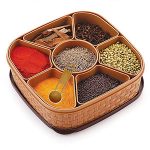 2198 Masala Rangoli Box Dabba for keeping Spices