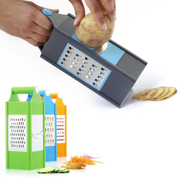 2650 4 In 1 Plastic Vegetable And Fruit Grater And Slicer For Kitchen