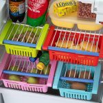 5338 Virgin Freeze Storage Unbreakable Adjustable Multi Color Tray with Extra Storage | Easy to Remove, Easy to Clean | Pack of 4 Tray