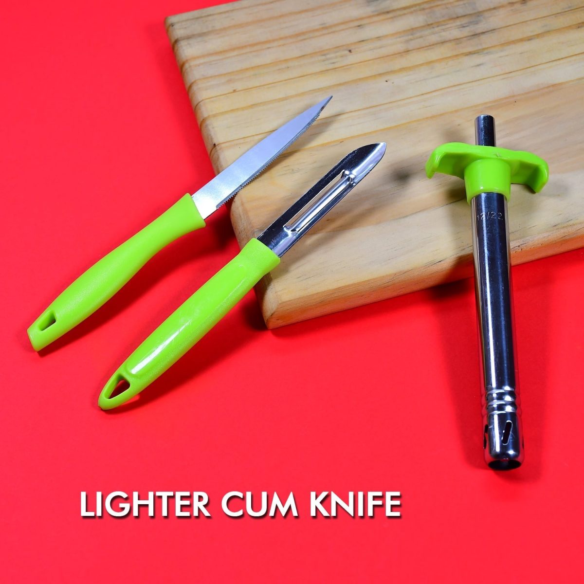 8135 Ganesh 3pc Lighter Cum knife and peeler.