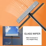 6087A PLASTIC 3 IN 1 ROTATABLE DOUBLE SIDE DESIGN CLEANING BRUSH GLASS WIPER FOR GLASS WINDOW, CAR WINDOW, MIRROR, FLOOR (MULTICOLOR)