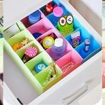 235 5-Compartments Socks/Handkerchief/Underwear Storage Box Socks Drawer Closet Organizer Storage Boxes (pack of 2)