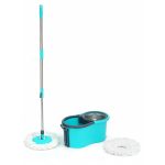 4942 Quick Spin Mop With Steel Spin, Bucket Floor Cleaning, Easy Wheels & Big Bucket, Floor Cleaning Mop with Bucket