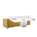 4777 4 in 1 Plastic Soap Dish and plastic soap dish tray used in bathroom and kitchen purposes.