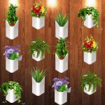 3858 Plastic Vertical Hanging Planter Pot, Multicolour,