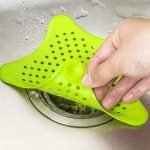 0829 Silicone Star Shaped Sink Filter Bathroom Hair Catcher Drain Strainers for Basin