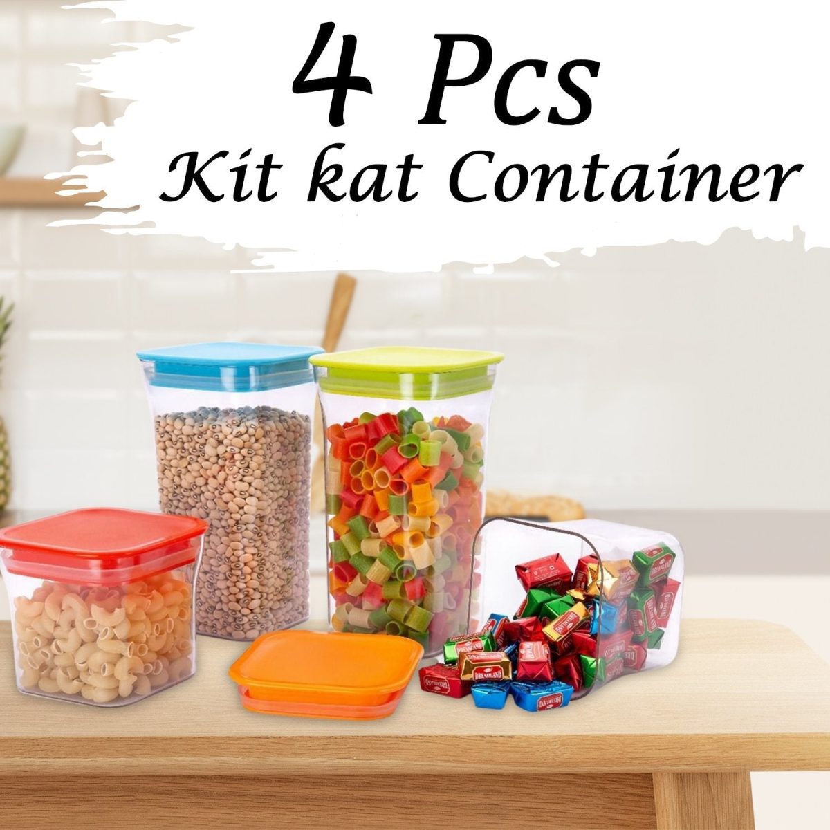 2568 Plastic Storage container Set with Opening Mouth