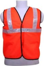 7438 Orange Safety Jacket For Having protection against accidents usually in construction area's.