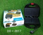 2817 Waffle Maker, Makes 2 Square Shape Waffles| Non-Stick Plates| Easy to Use with Indicator Lights