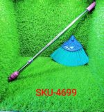 4699 Broom with Long Stainless Steel Rod and Extendable Cobweb Cleaner Stick