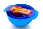 0833 8 Piece Nesting Bowls with Measuring Cups Set