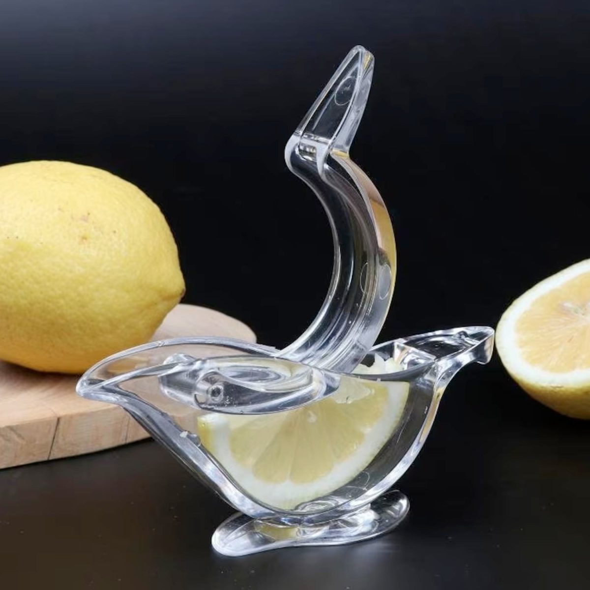 5345 Manual Lemon Slice Squeezer, Portable Transparent Fruit Juicer, Orange Citrus Manual Bird Shape Hand Juicer for Orange Lemon Lime,for Kitchen (Card Packing)