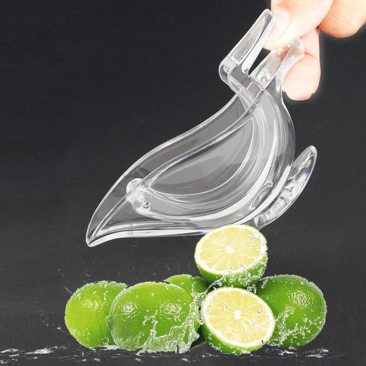 5345 Manual Lemon Slice Squeezer, Portable Transparent Fruit Juicer, Orange Citrus Manual Bird Shape Hand Juicer for Orange Lemon Lime,for Kitchen (Card Packing)